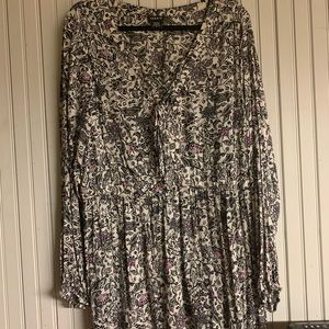 Paisley print torrid peplum blouse
